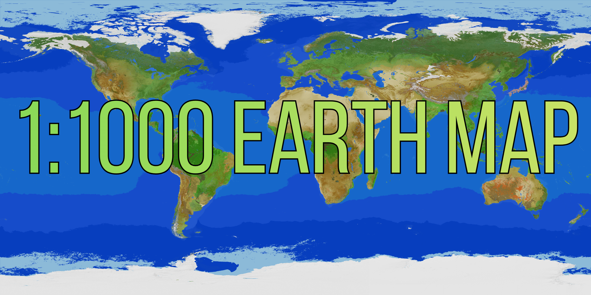 1:1000 Earth Map