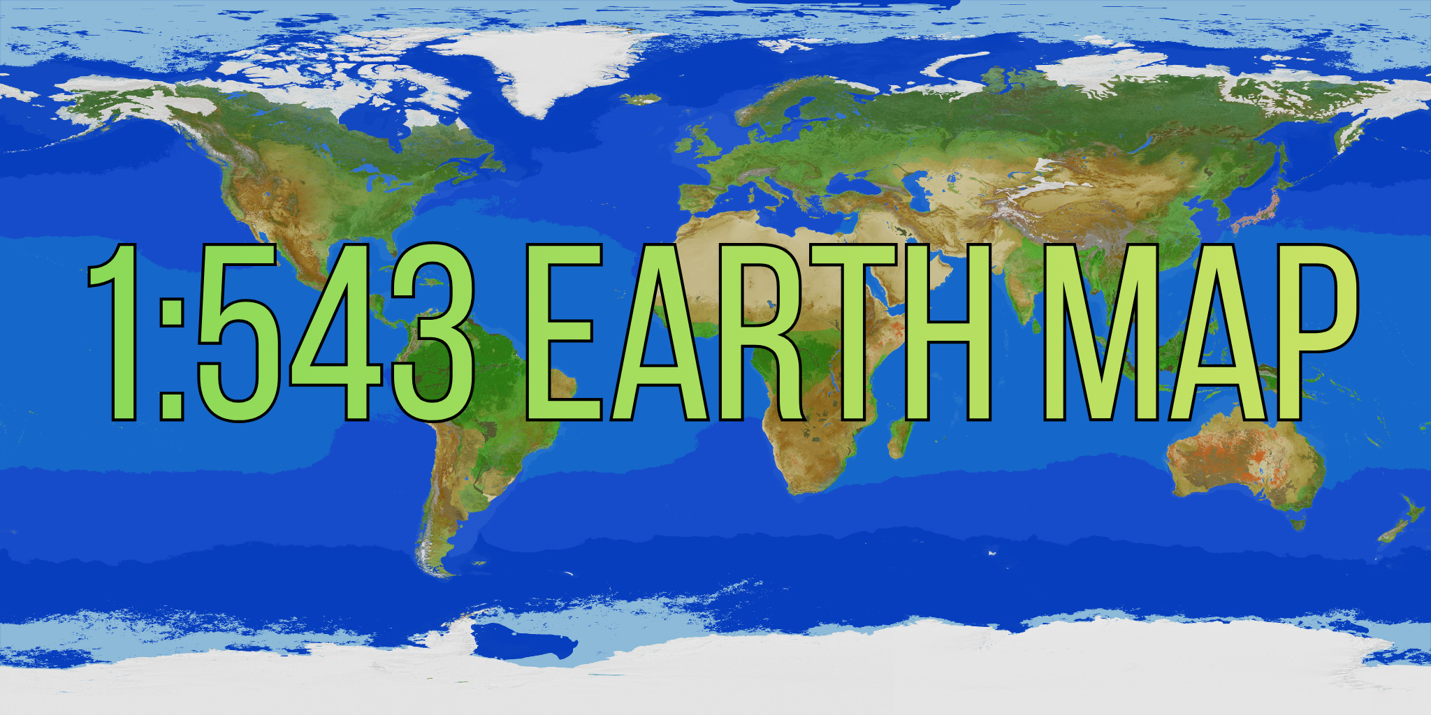 1:543 Earth Map 1.20+