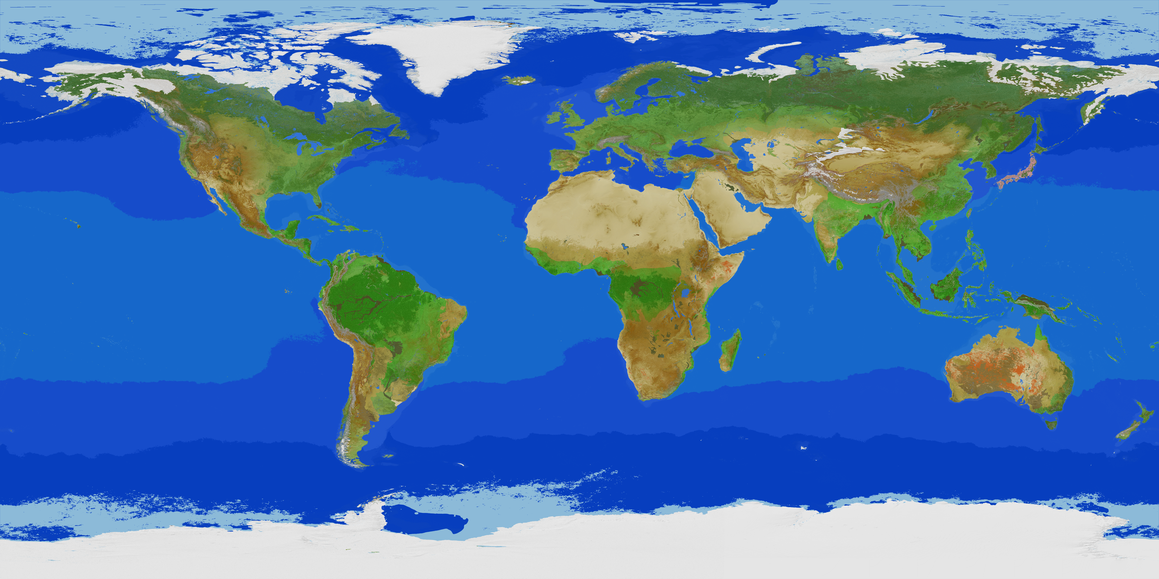 Full Earth legacy map overview